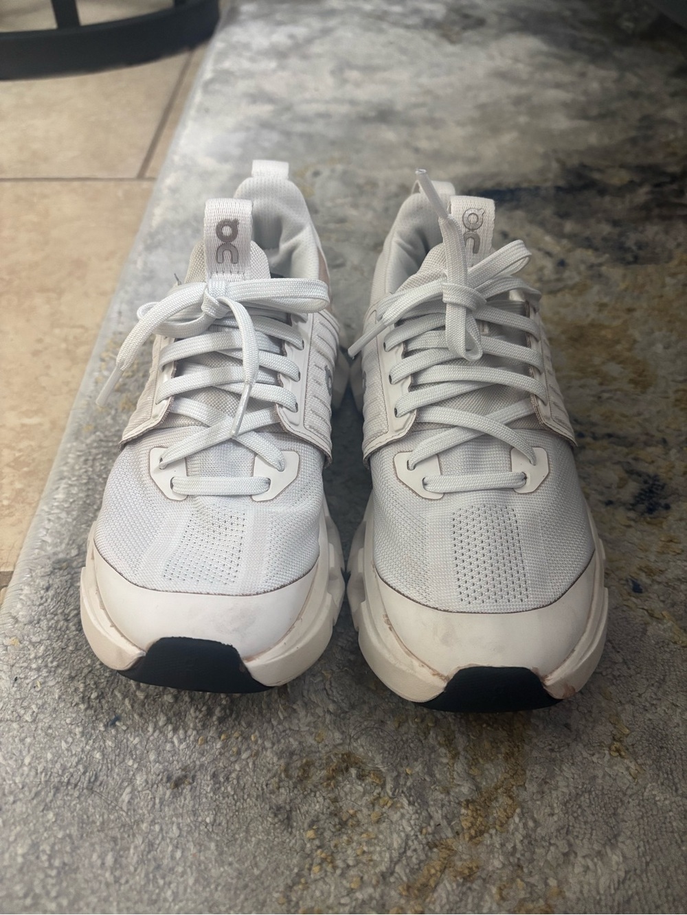 On Running White Athletic Running Sneakers
